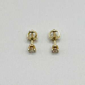 Baby diamond earrings 0.23c