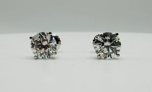 Diamond earrings 2.63c